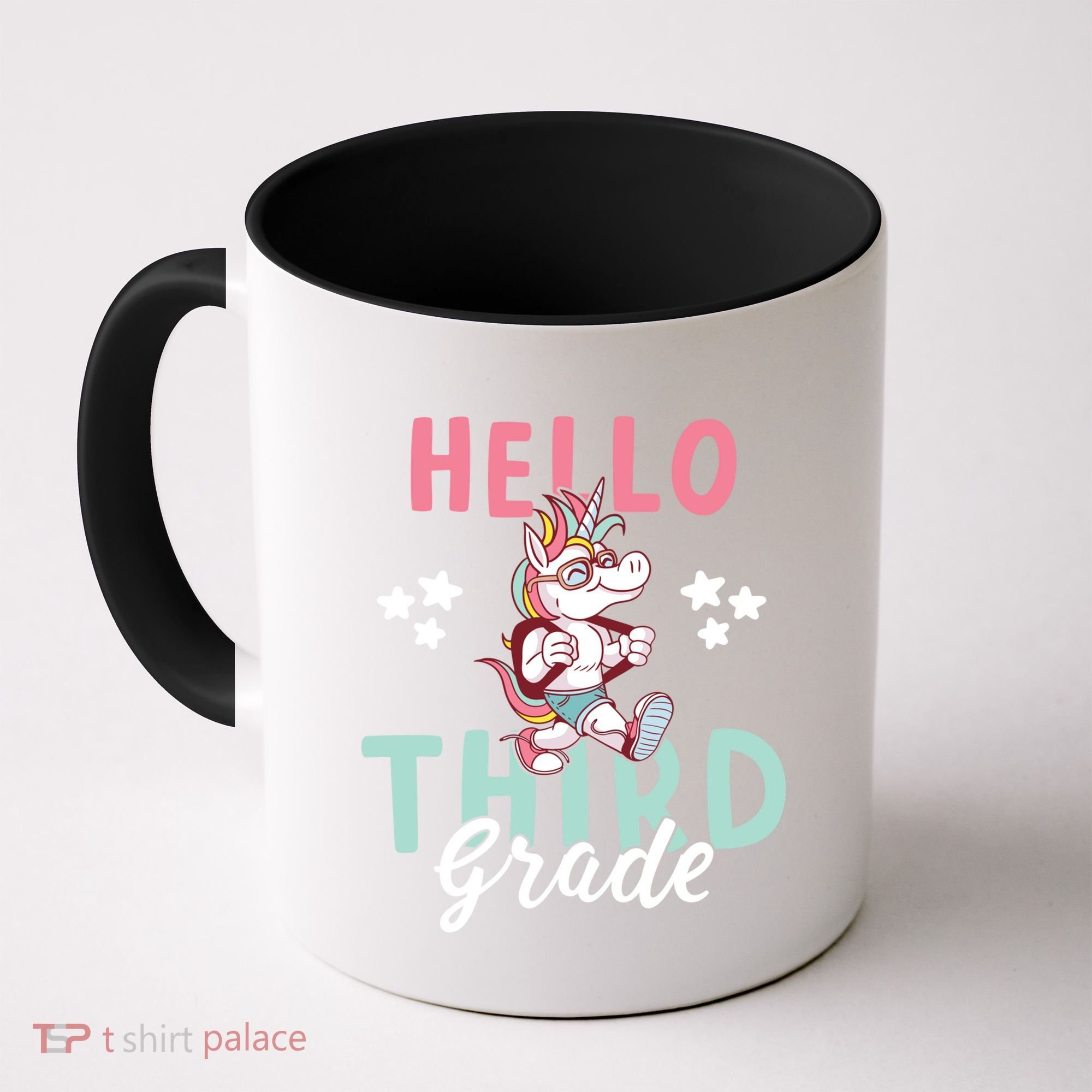 Hello Third Grade Unicorn And Teachers Gift Coffee Mug