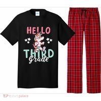Hello Third Grade Unicorn And Teachers Gift Pajama Set thumb 0