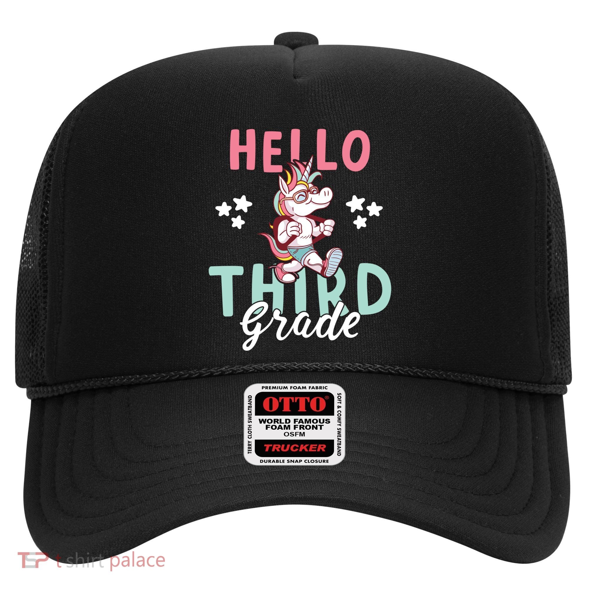 Hello Third Grade Unicorn And Teachers Gift Hat