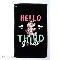 Hello Third Grade Unicorn And Teachers Gift Golf Towel thumb 0