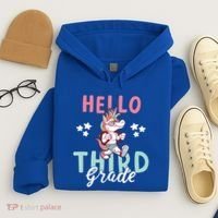 Hello Third Grade Unicorn And Teachers Gift Hoodie thumb 4