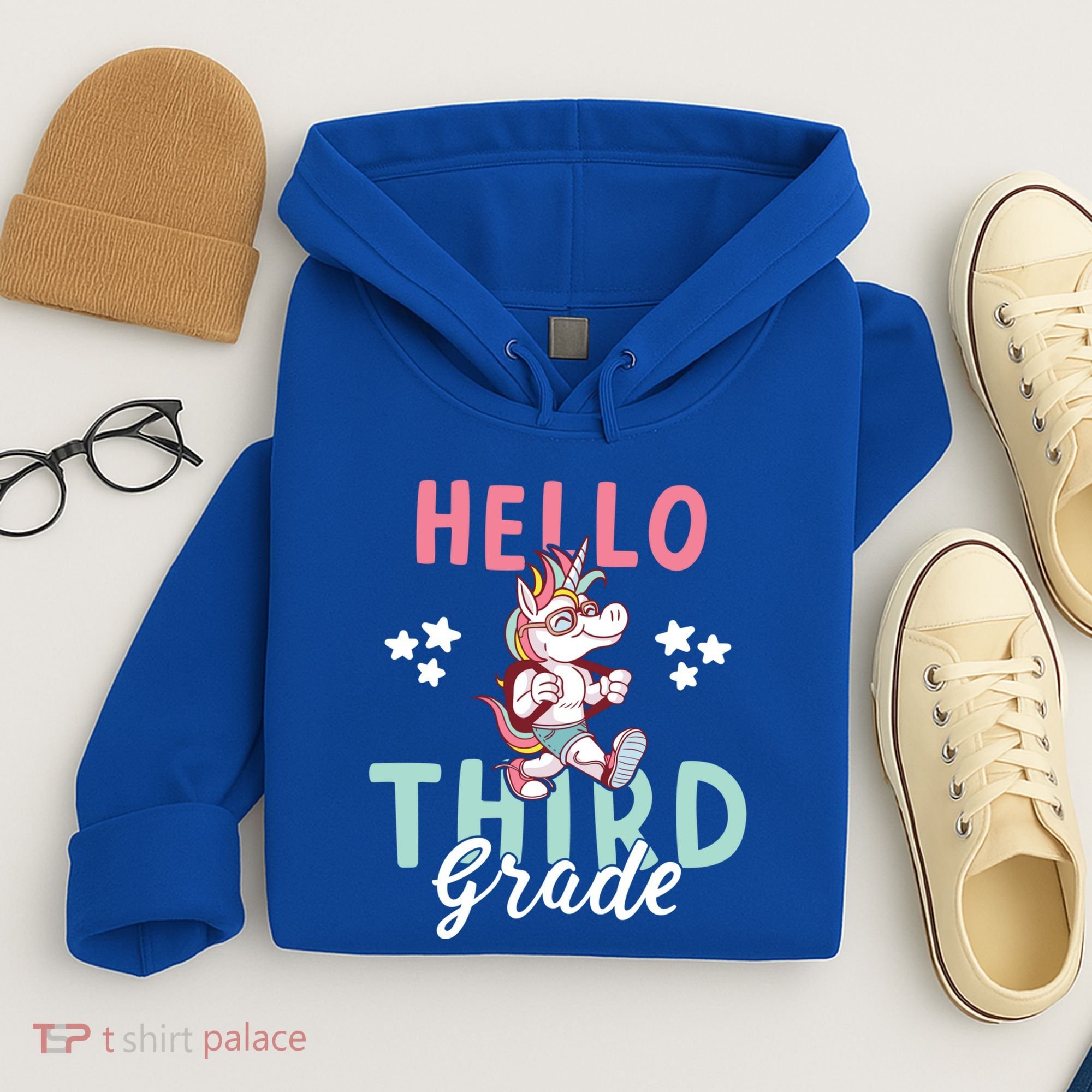 Hello Third Grade Unicorn And Teachers Gift Hoodie