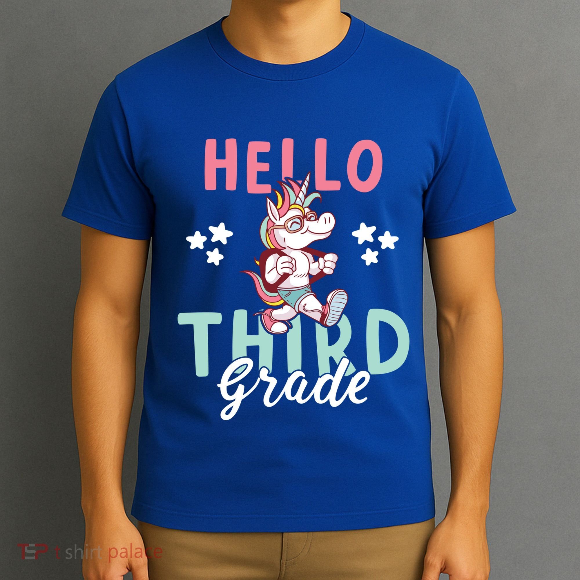Hello Third Grade Unicorn And Teachers Gift T-Shirt