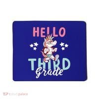 Hello Third Grade Unicorn And Teachers Gift Mousepad thumb 0