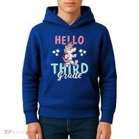 Hello Third Grade Unicorn And Teachers Gift Kids Hoodie thumb 4