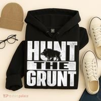 Hunt The Grunt - Boar Hunting Wild Hog Hunter Hoodie thumb 4