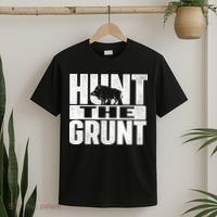 Hunt The Grunt - Boar Hunting Wild Hog Hunter T-Shirt thumb 2