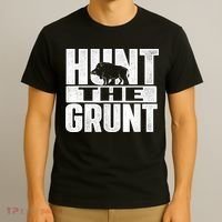 Hunt The Grunt - Boar Hunting Wild Hog Hunter T-Shirt thumb 3