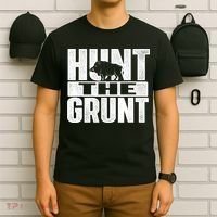 Hunt The Grunt - Boar Hunting Wild Hog Hunter T-Shirt thumb 6