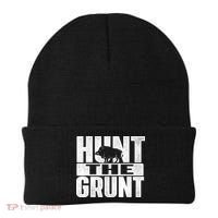 Hunt The Grunt - Boar Hunting Wild Hog Hunter Beanie thumb 0