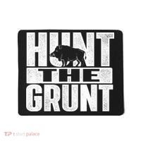 Hunt The Grunt - Boar Hunting Wild Hog Hunter Mousepad thumb 0
