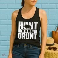 Hunt The Grunt - Boar Hunting Wild Hog Hunter Women's Tank Top thumb 2