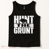Hunt The Grunt - Boar Hunting Wild Hog Hunter Tank Top thumb 2