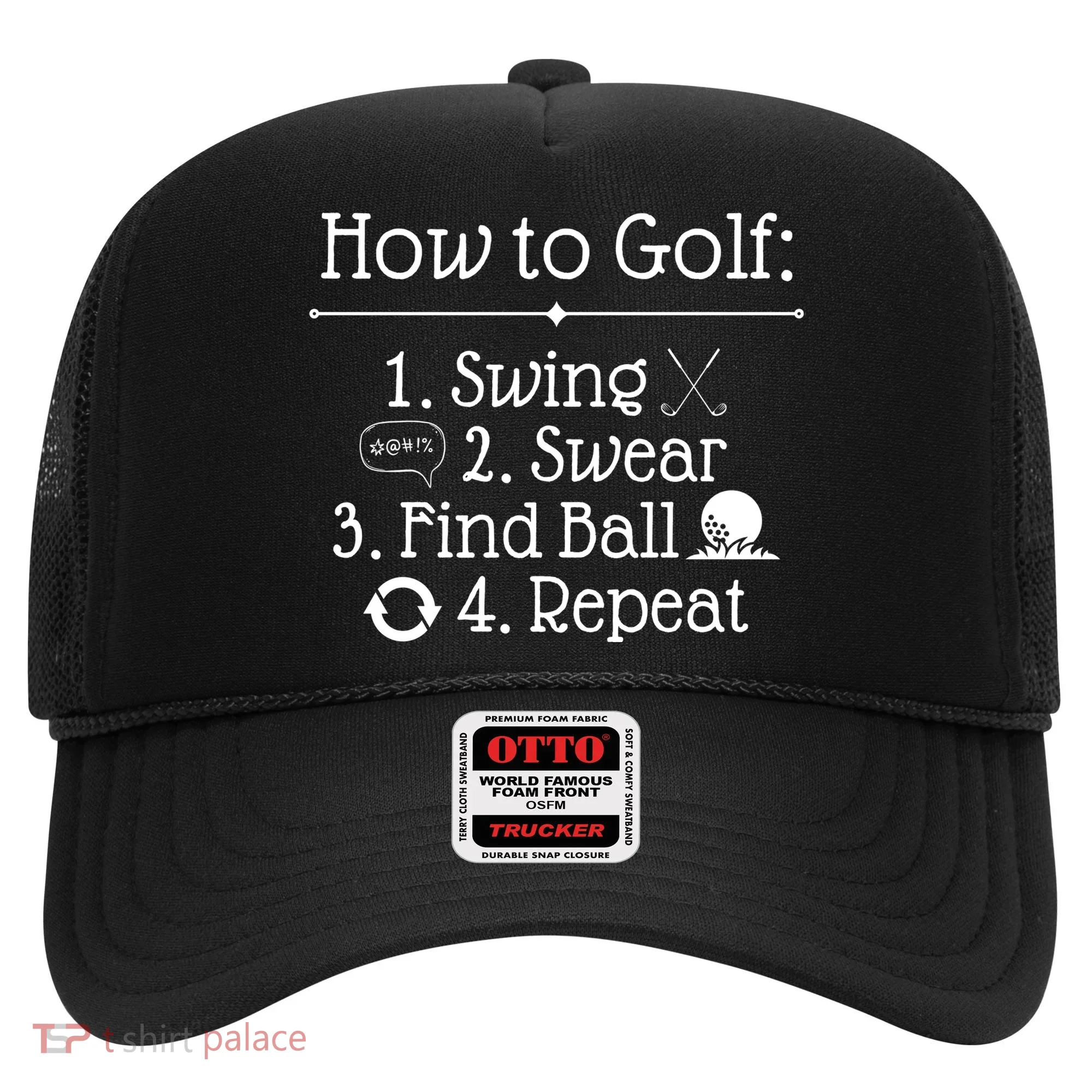 How To Golf Swing Swear Find Ball Repeat Funny Hat