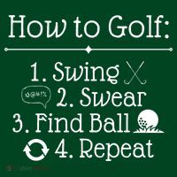 How To Golf Swing Swear Find Ball Repeat Funny Kids Sweatshirt thumb 2