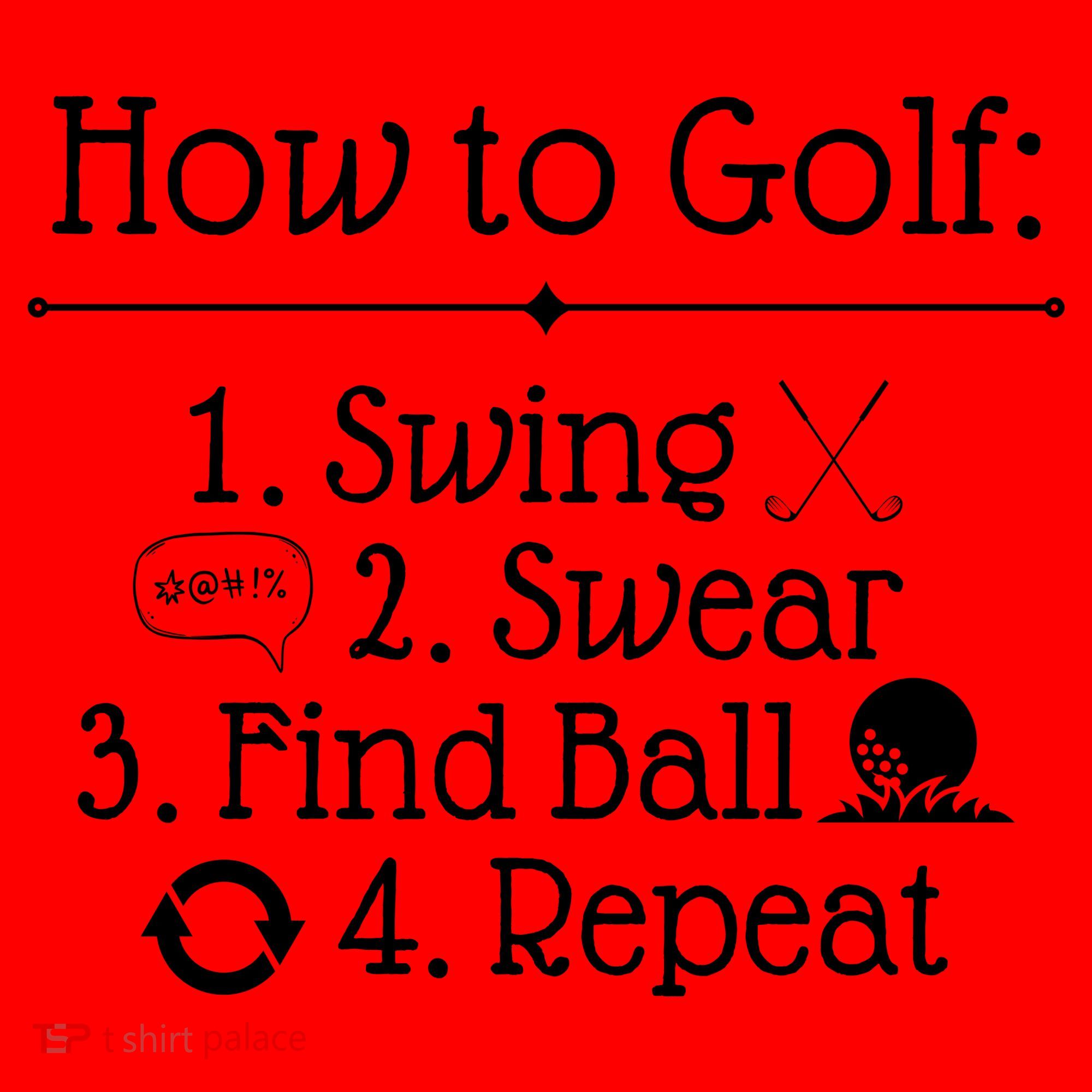 How To Golf Swing Swear Find Ball Repeat Funny Santa Hat