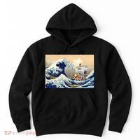 Hokusai The Great Wave Off Kanagawa Japanese Art Anime Hoodie thumb 0