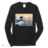Hokusai The Great Wave Off Kanagawa Japanese Art Anime Long Sleeve Shirt thumb 0