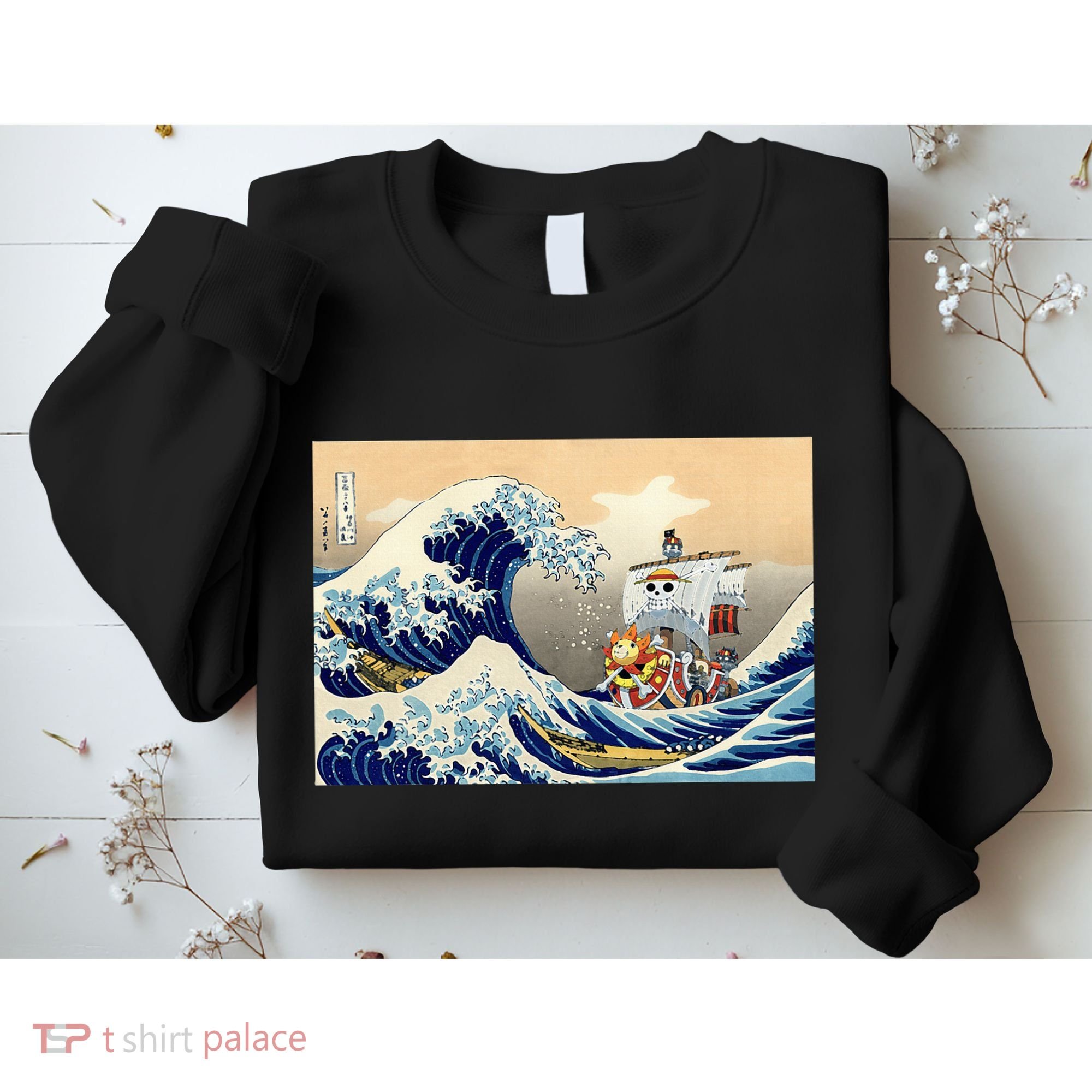 Hokusai The Great Wave Off Kanagawa Japanese Art Anime Sweatshirt