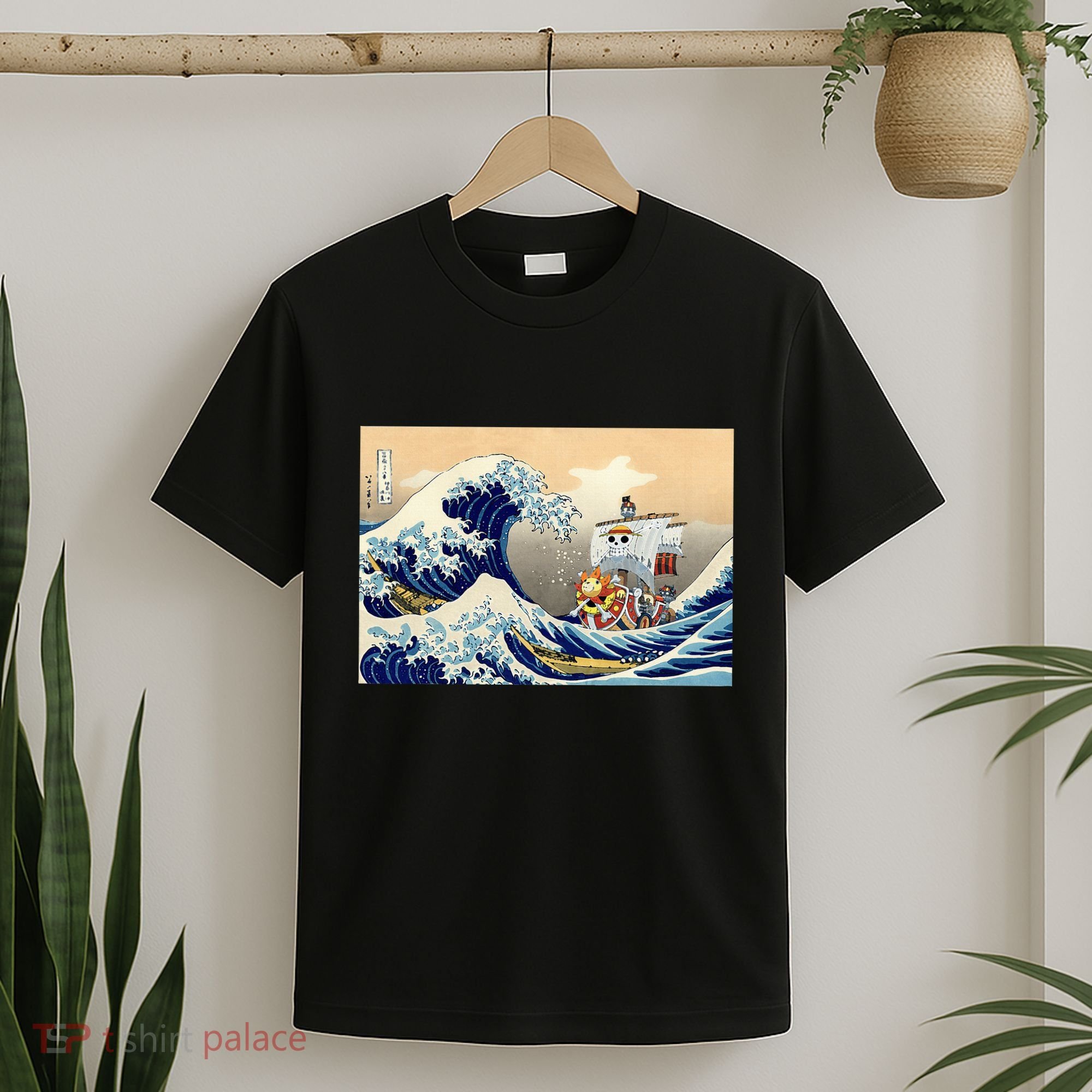 Hokusai The Great Wave Off Kanagawa Japanese Art Anime T-Shirt