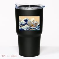 Hokusai The Great Wave Off Kanagawa Japanese Art Anime Tumbler thumb 0