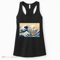 Hokusai The Great Wave Off Kanagawa Japanese Art Anime Women's Tank Top thumb 0