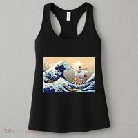 Hokusai The Great Wave Off Kanagawa Japanese Art Anime Women's Tank Top thumb 3