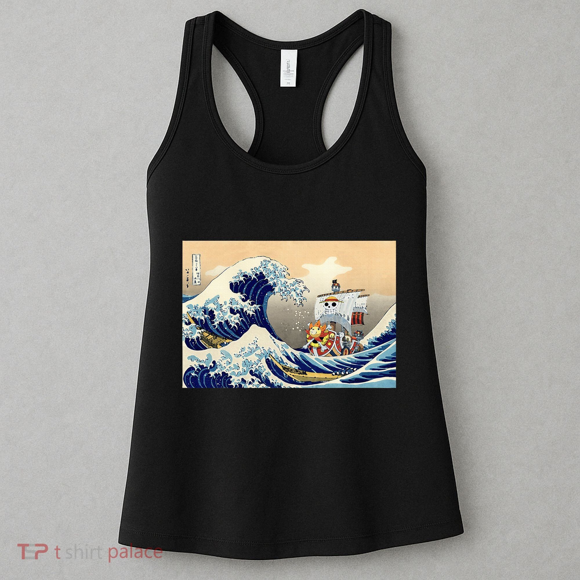 Hokusai The Great Wave Off Kanagawa Japanese Art Anime Women's Tank Top