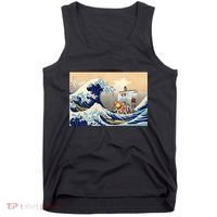 Hokusai The Great Wave Off Kanagawa Japanese Art Anime Tank Top thumb 0