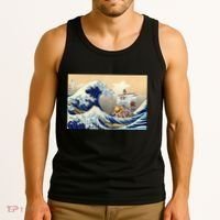 Hokusai The Great Wave Off Kanagawa Japanese Art Anime Tank Top thumb 3