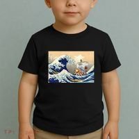 Hokusai The Great Wave Off Kanagawa Japanese Art Anime Toddler T-Shirt thumb 2