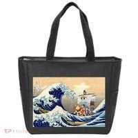 Hokusai The Great Wave Off Kanagawa Japanese Art Anime Tote Bag thumb 0