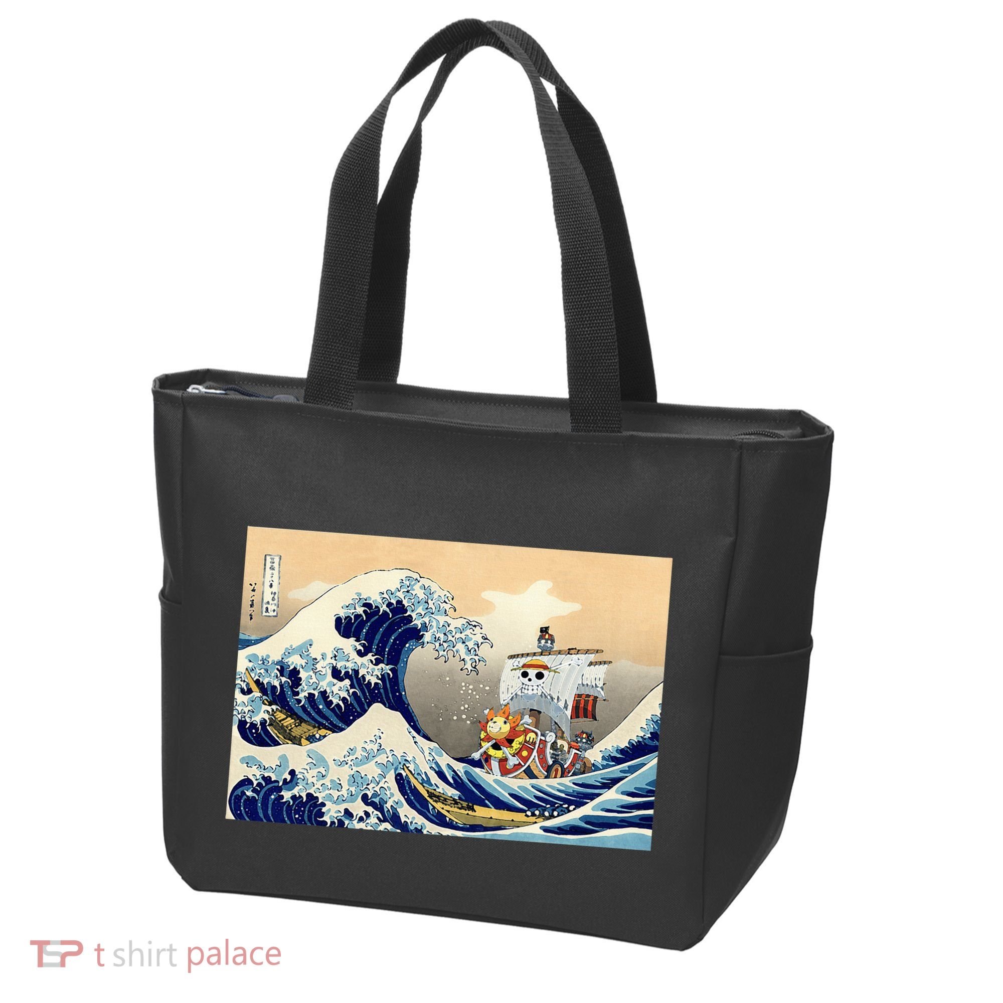 Hokusai The Great Wave Off Kanagawa Japanese Art Anime Tote Bag