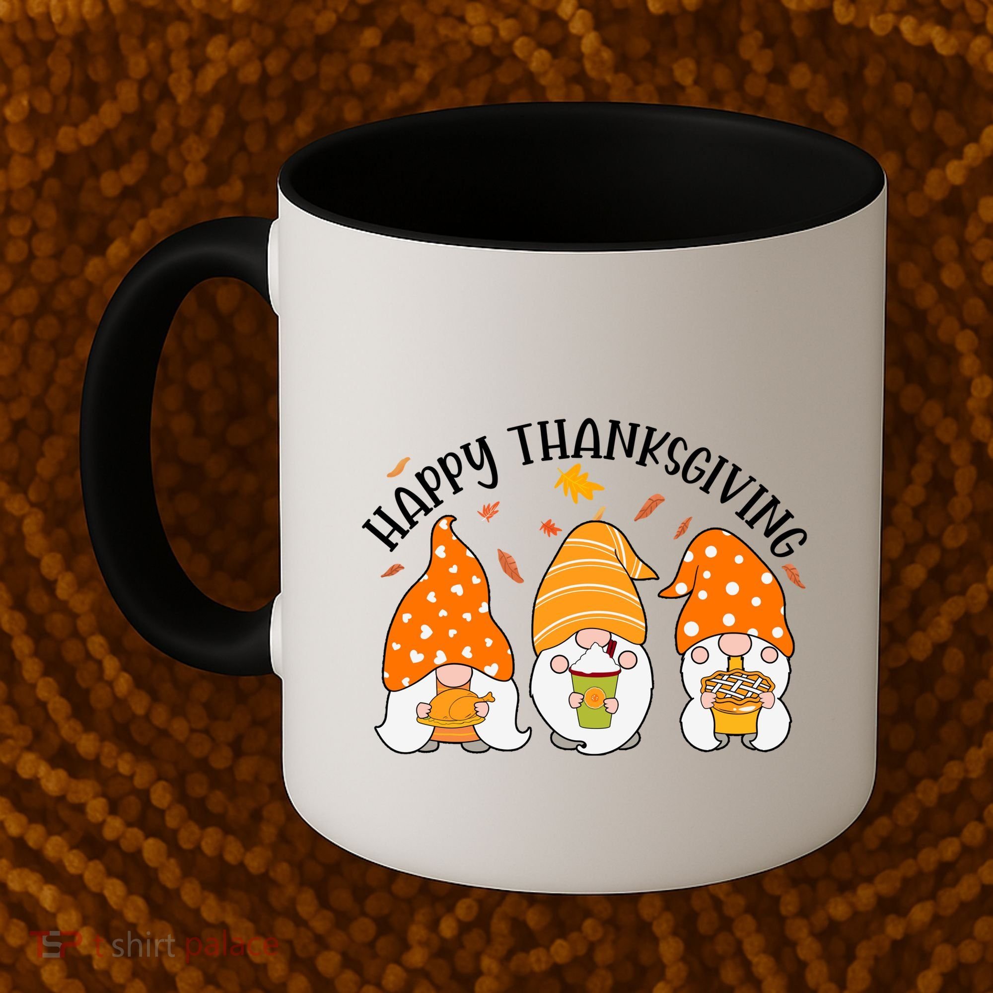 Happy Thanksgiving Gnome Festive Holiday Coffee Mug