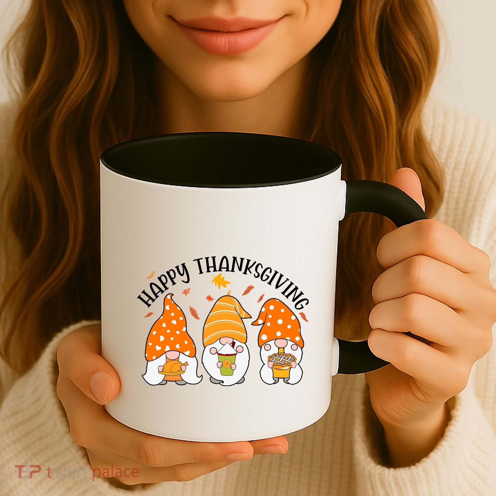 Happy Thanksgiving Gnome Festive Holiday Coffee Mug