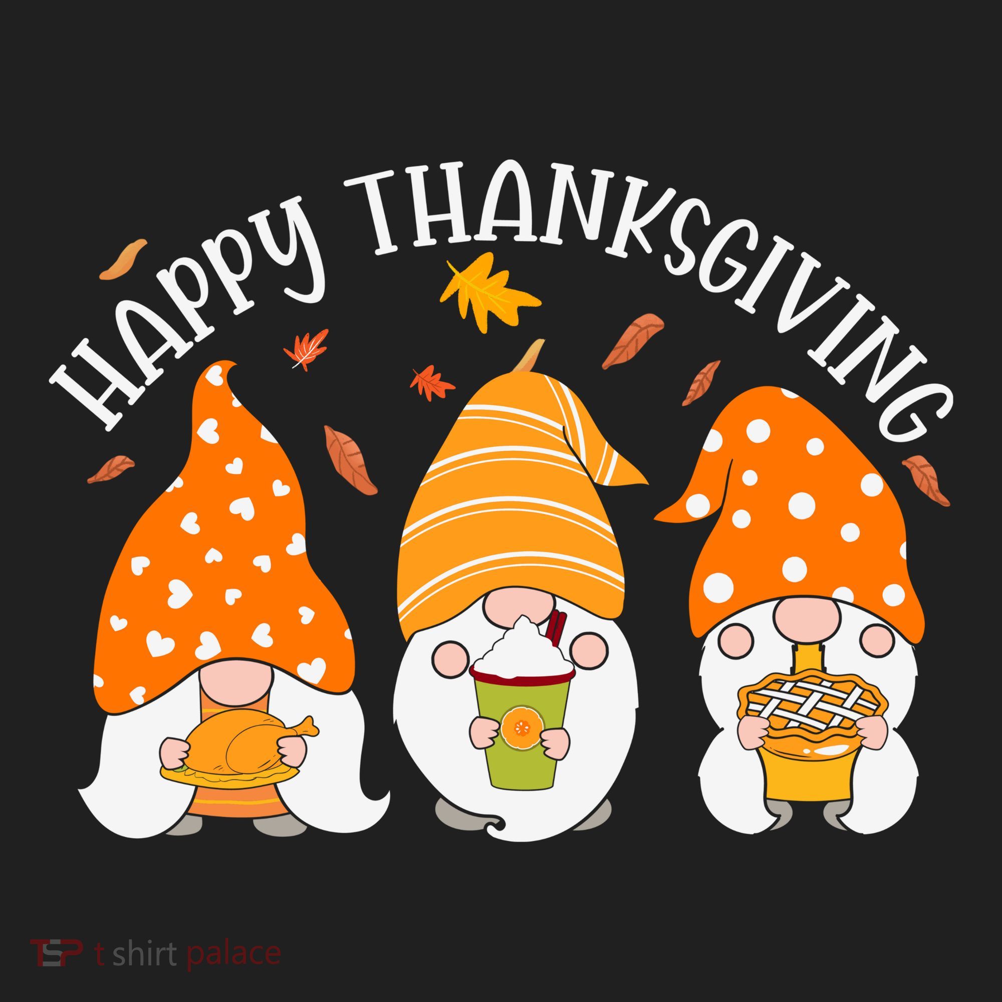 Happy Thanksgiving Gnome Festive Holiday Beanie