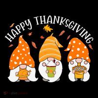 Happy Thanksgiving Gnome Festive Holiday Ornament thumb 1