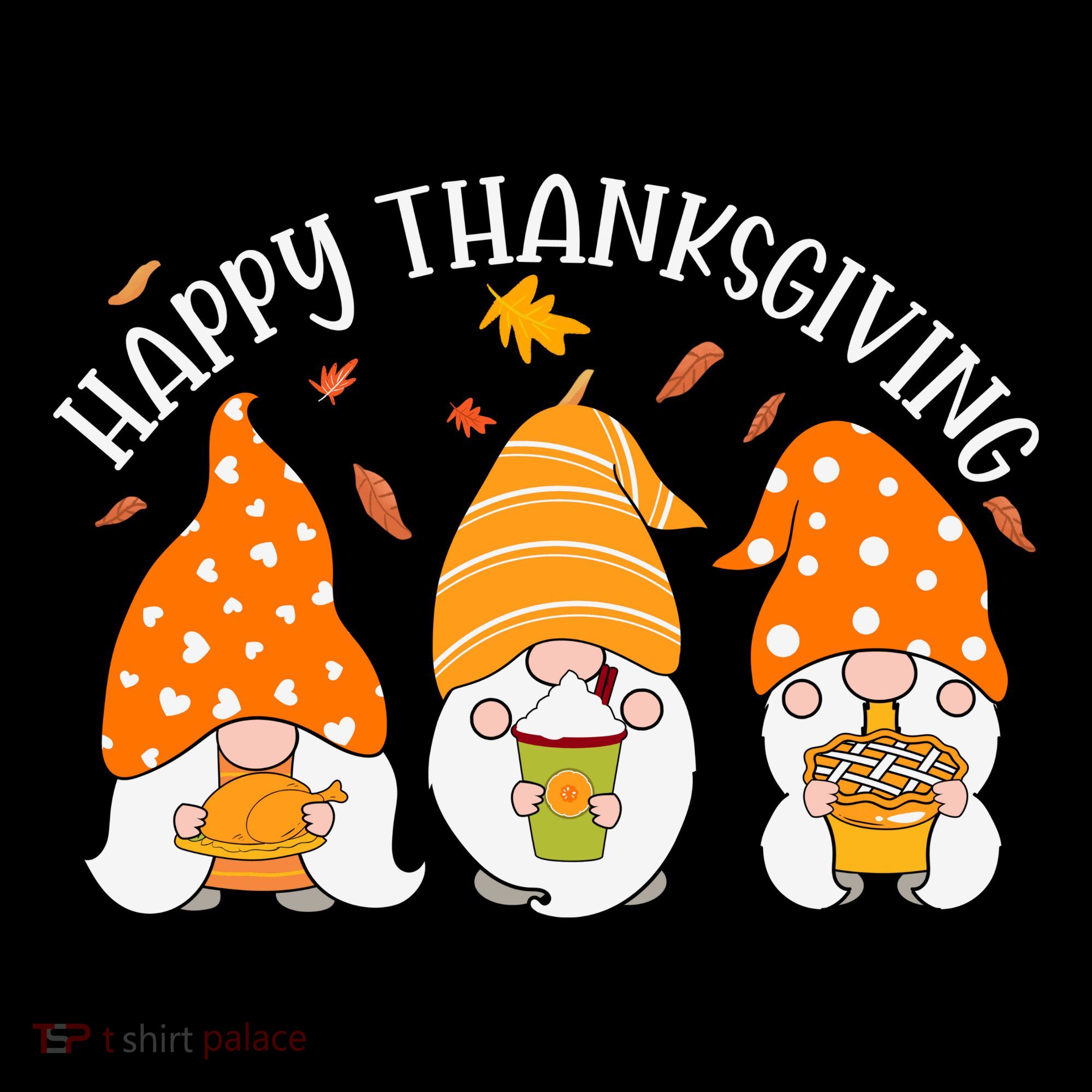 Happy Thanksgiving Gnome Festive Holiday Ornament