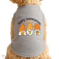 Happy Thanksgiving Gnome Festive Holiday Doggie Tank thumb 0