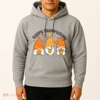 Happy Thanksgiving Gnome Festive Holiday Hoodie thumb 2