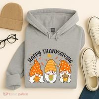 Happy Thanksgiving Gnome Festive Holiday Hoodie thumb 4