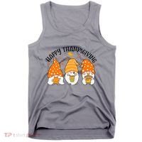 Happy Thanksgiving Gnome Festive Holiday Tank Top thumb 0