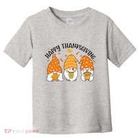 Happy Thanksgiving Gnome Festive Holiday Toddler T-Shirt thumb 0