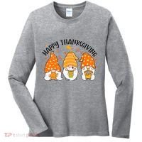 Happy Thanksgiving Gnome Festive Holiday Women's Long Sleeve Shirt thumb 0
