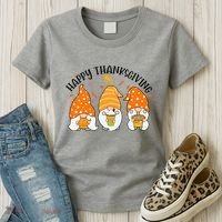 Happy Thanksgiving Gnome Festive Holiday Women's T-Shirt thumb 3