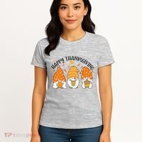 Happy Thanksgiving Gnome Festive Holiday Women's T-Shirt thumb 4