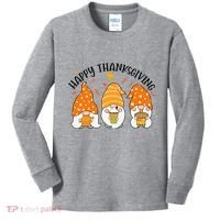 Happy Thanksgiving Gnome Festive Holiday Kids Long Sleeve Shirt thumb 0