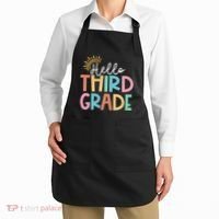 Hello Third Grade Team 3rd Grade Back To School Teacher Apron thumb 2