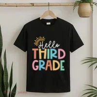 Hello Third Grade Team 3rd Grade Back To School Teacher T-Shirt thumb 2