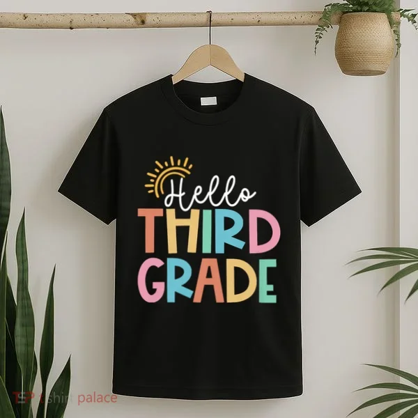 Hello Third Grade Team 3rd Grade Back To School Teacher T-Shirt